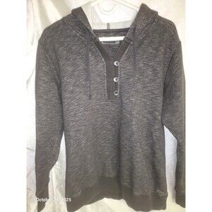Eddie Bauer Women's Grey Button up Hoodie Size Lg